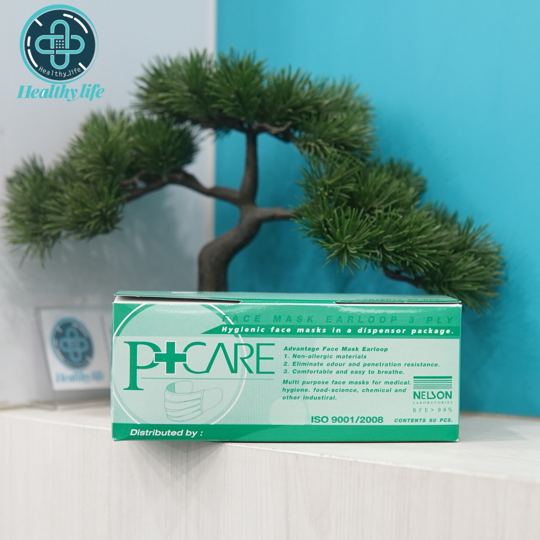 หน้ากากอนามัย P CARE กล่อง 50 ชิ้น งานไทย 1 กล่อง - Image 3