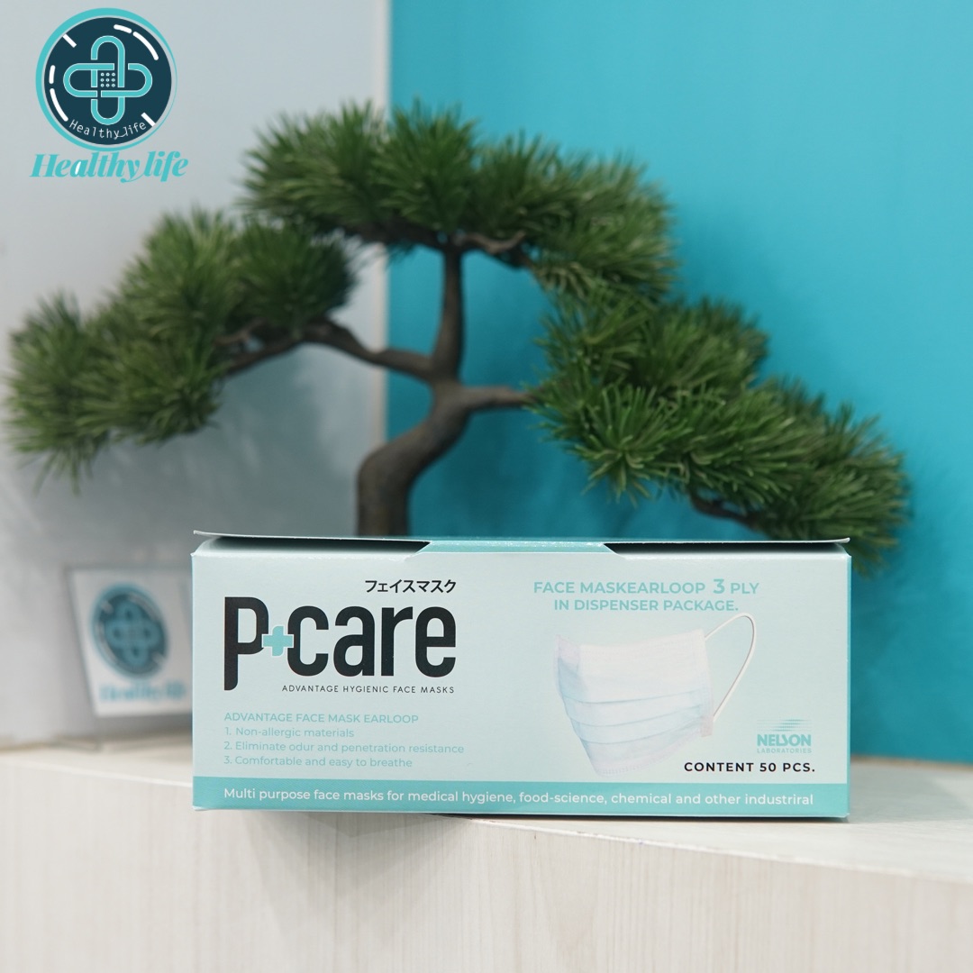 หน้ากากอนามัย P CARE กล่อง 50 ชิ้น งานไทย 1 กล่อง - Image 4